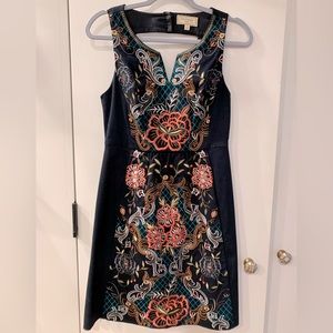 Anthropologie Moulinette Souers Embroidered Dress Size 4